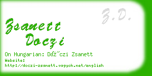 zsanett doczi business card